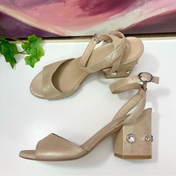 Stuart Weitzman Alshn Block Heel Sandal Size 7.5 - Picture 2 of 11